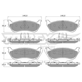 Bremsbeläge für MERCEDES-BENZ von TOMEX brakes