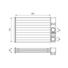 Wärmetauscher, Innenraumheizung 811513 von VALEO günstig für 143,43 € online kaufen
