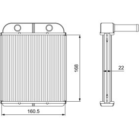Achetez des Radiateur de chauffage VALEO 811559 à prix pour 97,03 €