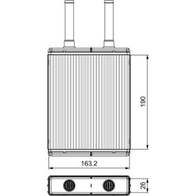 Achetez des Radiateur de chauffage VALEO 811560 à prix pour 53,32 €