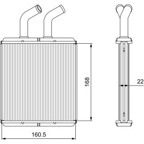 Achetez des Radiateur de chauffage VALEO 811562 à prix pour 85,37 €