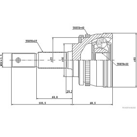 Gelenksatz, Antriebswelle J2821126 von HERTH+BUSS JAKOPARTS günstig für 52,81 € online kaufen