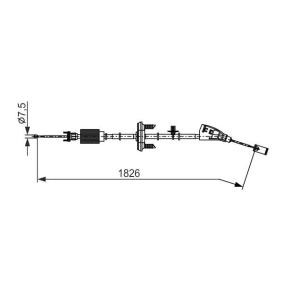 Handbremsseil 1 987 482 795 von BOSCH günstig für 46,54 € online kaufen