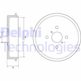 Compre Tambor de travão da DELPHI BF552 a um preço baixo por 29,89 €