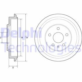 Achetez des Tambour de frein de chez DELPHI en ligne pour Jetta Mk6 (162, 163, AV3, AV2) à prix modérés