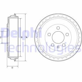 Achetez des Tambour de frein DELPHI BF563 à prix pour 42,32 €
