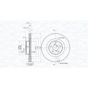 Bremsscheibe für SUBARU von MAGNETI MARELLI