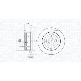 Bremsscheibe 360406090401 von MAGNETI MARELLI günstig für 113,06 € online kaufen