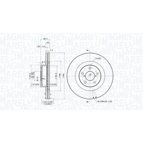 Bremsscheibe für SUBARU von MAGNETI MARELLI
