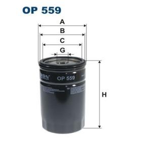 Comprar Filtro de aceite de FILTRON OP 559 a bajo precio de 10,97 €