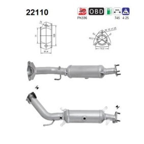 Katalysator für HONDA von AS