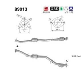 Katalysator für SUBARU von AS