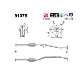 Katalysator 91078 von AS günstig für 237,32 € online kaufen
