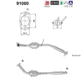 Katalysator 91080 von AS günstig für 402,75 € online kaufen