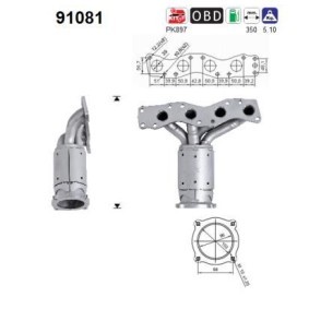 Katalysator 91081 von AS günstig für 346,30 € online kaufen
