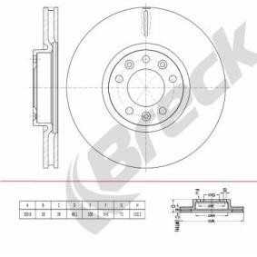 Achetez des Disque de frein BRECK BR 446 VA100 à prix pour 29,12 €