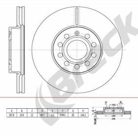 Achetez des Disque de frein BRECK BR 447 VH100 à prix pour 50,68 €