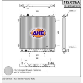 Acquista Radiatore da AHE online per TERRACAN (HP) a prezzi moderati
