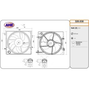 Kühlerlüfter 320.030 von AHE günstig für 130,26 € online kaufen