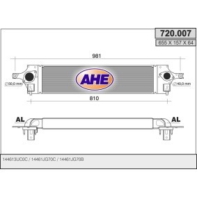 Ladeluftkühler 720.007 von AHE günstig für 279,95 € online kaufen