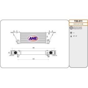 Ladeluftkühler 720.011 von AHE günstig für 561,96 € online kaufen