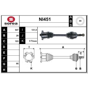 Antriebswelle für NISSAN von SERA