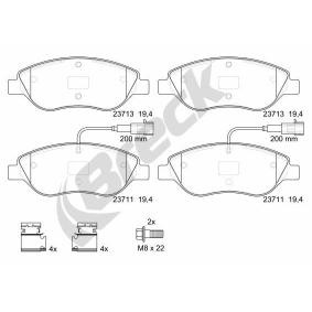 Achetez des Plaquettes de frein BRECK 23711 00 701 00 à prix pour 36,80 €