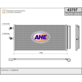 Klimakondensator 43757 von AHE günstig für 187,00 € online kaufen