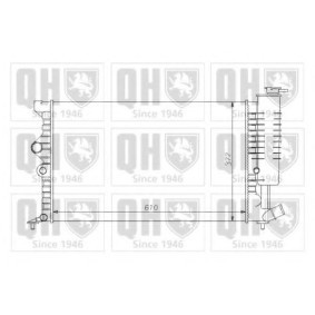 Compre Radiador, arrefecimento do motor da QUINTON HAZELL QER1058 a um preço baixo por 284,22 €
