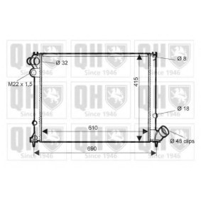 Compre Radiador, arrefecimento do motor da QUINTON HAZELL QER1504 a um preço baixo por 176,35 €
