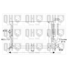 Compre Radiador, arrefecimento do motor da QUINTON HAZELL QER1509 a um preço baixo por 264,63 €