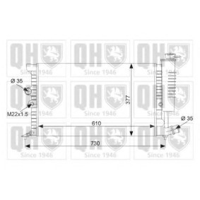 Compre Radiador, arrefecimento do motor da QUINTON HAZELL QER1516 a um preço baixo por 203,83 €