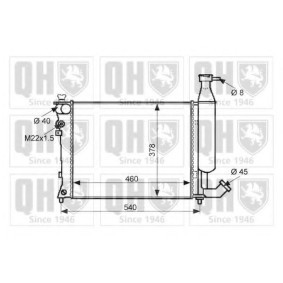 Compre Radiador, arrefecimento do motor da QUINTON HAZELL QER1525 a um preço baixo por 166,60 €