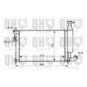 Compre Radiador, arrefecimento do motor da QUINTON HAZELL QER1526 a um preço baixo por 150,10 €