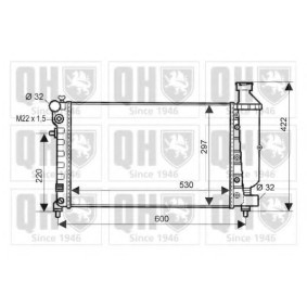 Compre Radiador, arrefecimento do motor da QUINTON HAZELL QER1611 a um preço baixo por 249,30 €