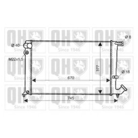 Compre Radiador, arrefecimento do motor da QUINTON HAZELL QER1803 a um preço baixo por 120,05 €