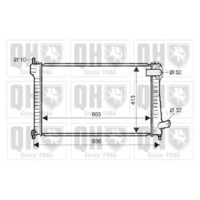 Compre Radiador, arrefecimento do motor da QUINTON HAZELL QER1913 a um preço baixo por 208,59 €