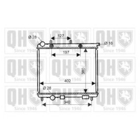 Compre Radiador, arrefecimento do motor da QUINTON HAZELL QER2098 a um preço baixo por 128,42 €