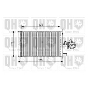 Wärmetauscher, Innenraumheizung QHR2064 von QUINTON HAZELL günstig für 97,99 € online kaufen