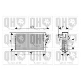 Wärmetauscher, Innenraumheizung QHR2141 von QUINTON HAZELL günstig für 63,71 € online kaufen
