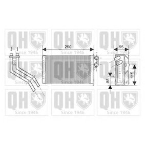 Wärmetauscher, Innenraumheizung QHR2144 von QUINTON HAZELL günstig für 80,94 € online kaufen