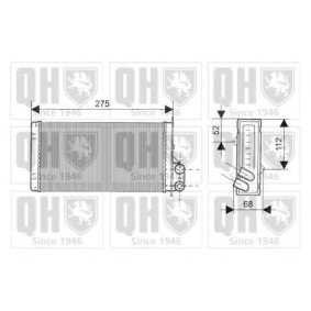 Compre Permutador de calor, aquecimento do habitáculo da QUINTON HAZELL QHR2145 a um preço baixo por 106,73 €