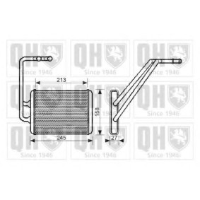 Compre Permutador de calor, aquecimento do habitáculo da QUINTON HAZELL QHR2205 a um preço baixo por 213,34 €
