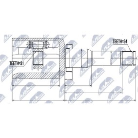 Acquista Kit giunti semiasse da NTY NPW-DW-017 a buon mercato per soli 72,98 €