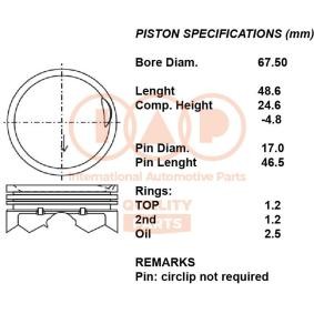 Kolben 100-07093 von IAP QUALITY PARTS günstig für 256,46 € online kaufen