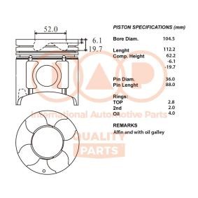 Köp Kolv av IAP QUALITY PARTS 100-12107 till det låga priset 15427,99 kr
