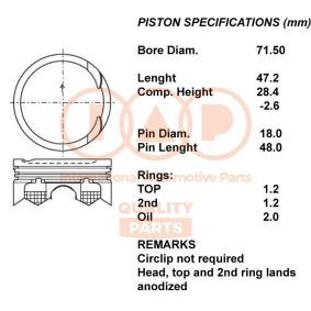 Kolben 100-13093 von IAP QUALITY PARTS günstig für 356,16 € online kaufen