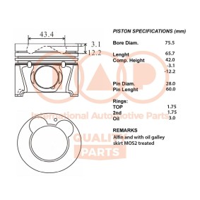 Kolben 100-21077 von IAP QUALITY PARTS günstig für 477,65 € online kaufen