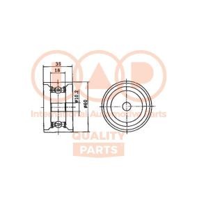 Spannrolle, Zahnriemen 127-07086 von IAP QUALITY PARTS günstig für 77,39 € online kaufen
