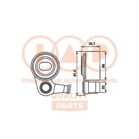 Spannrolle, Zahnriemen 127-17040 von IAP QUALITY PARTS günstig für 106,18 € online kaufen